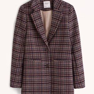 Heavyweight Wool-Blend Blazer Coat